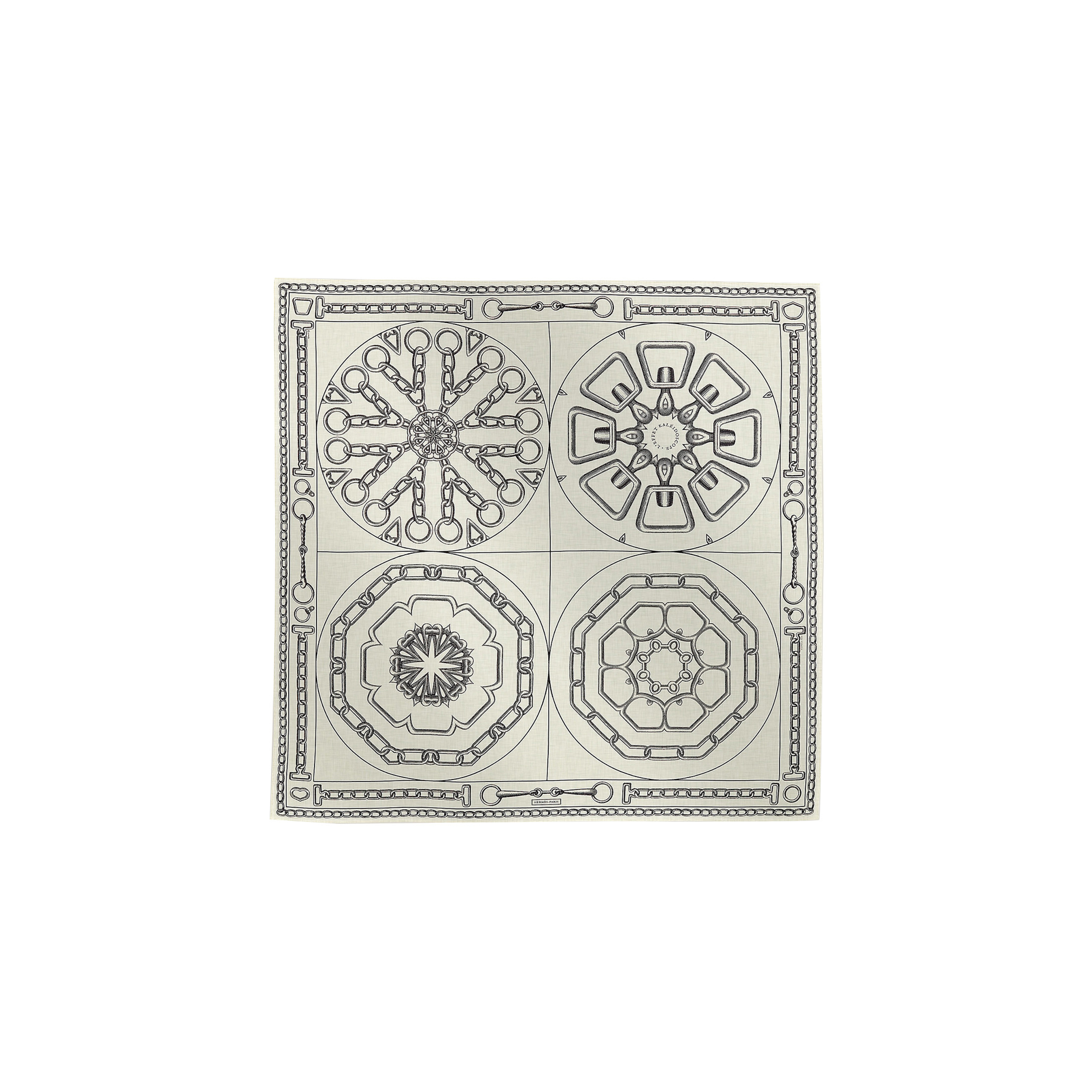 H**mes “kaleidoscope effect” 140 shawl h243800sv07 (135*135cm)